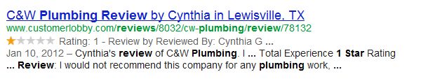 cw plumbing