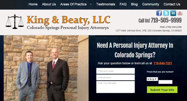 Colorado Springs personal injury attorney